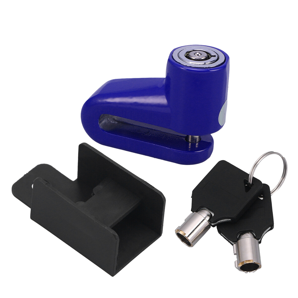 Mizh Motorcycle Lock Security Anti Theft Bike Motorbike Motorcycle Disc Brake Lock Theft For Scooter Motorbike (Blue)